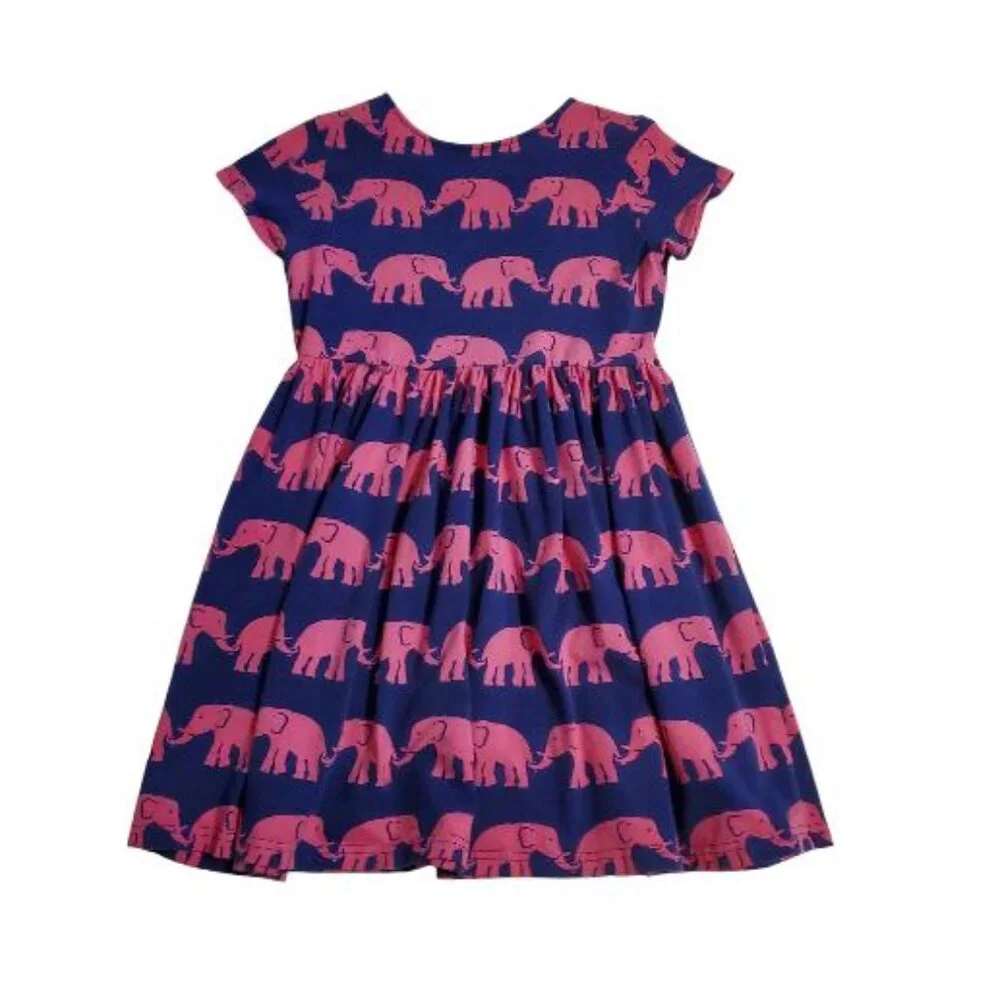 Kelly's Kids Elephant Print Dress Size 7-8